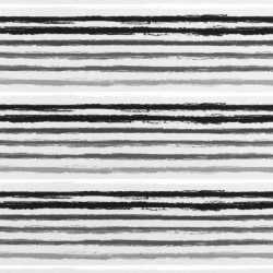 Jersey Streifen - Ringel schwarz grau gemalt